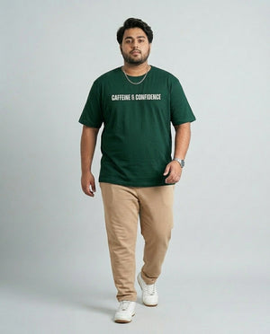 Caffeine & Confidence Plus Size Men Premium Tee