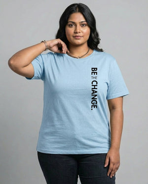 Be The Change Plus Size Women Premium Tee