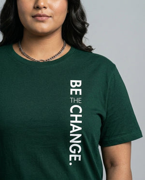 Be The Change Plus Size Women Premium Tee