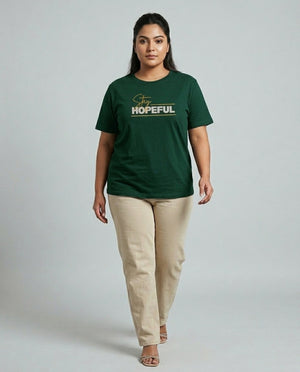 Stay Hopeful Plus Size Women Premium Tee