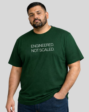 Engineered Not Scaled Tee — Designed for Real Body, Not Just Size