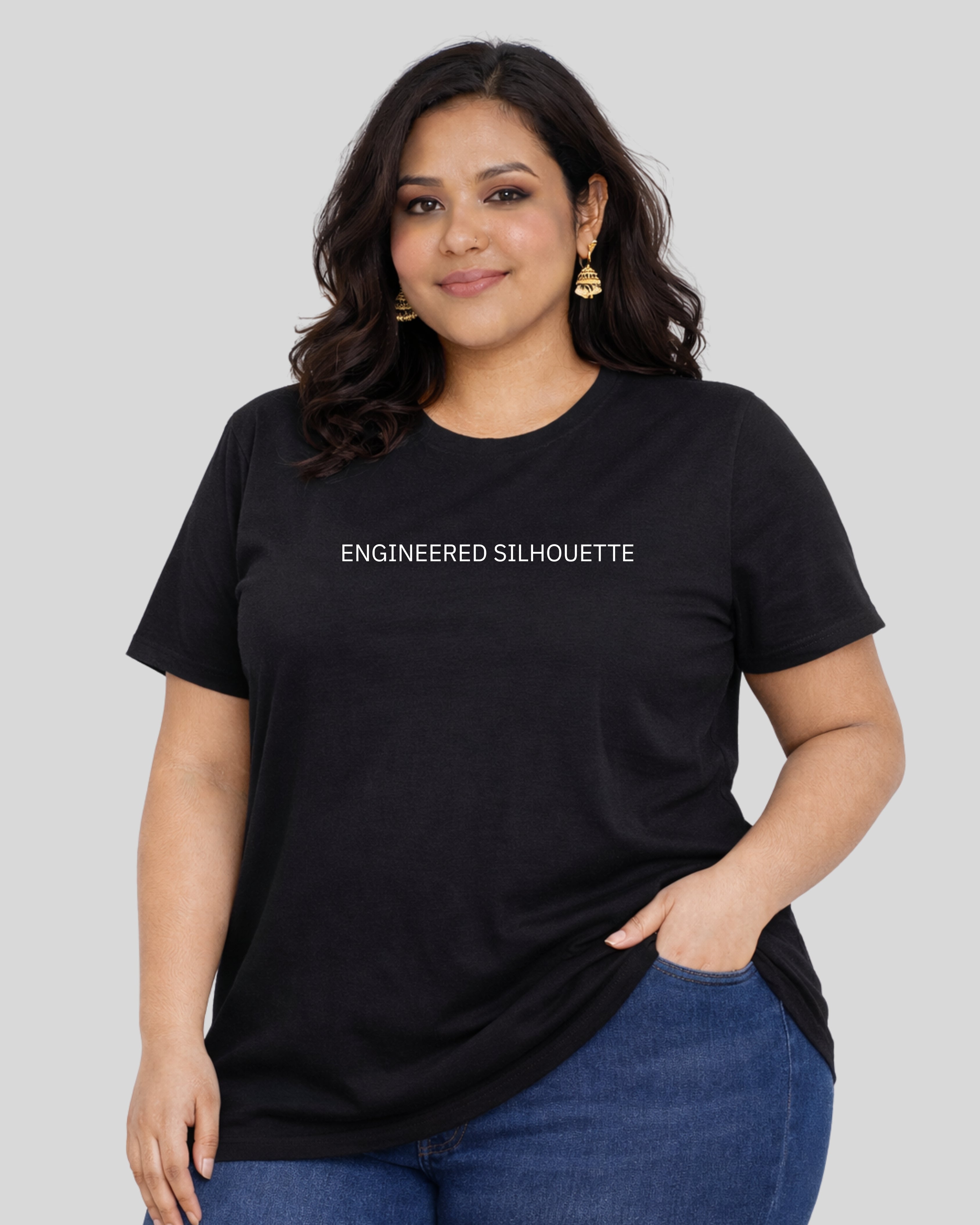 Engineered Silhouette T-Shirt — Structured Fit, Sharp Look
