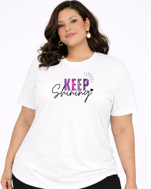 Keep Shining Plus Size Women Premium Tee