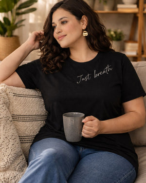 Just Breath Plus Size Women Premium Tee