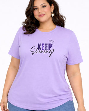 Keep Shining Plus Size Women Premium Tee