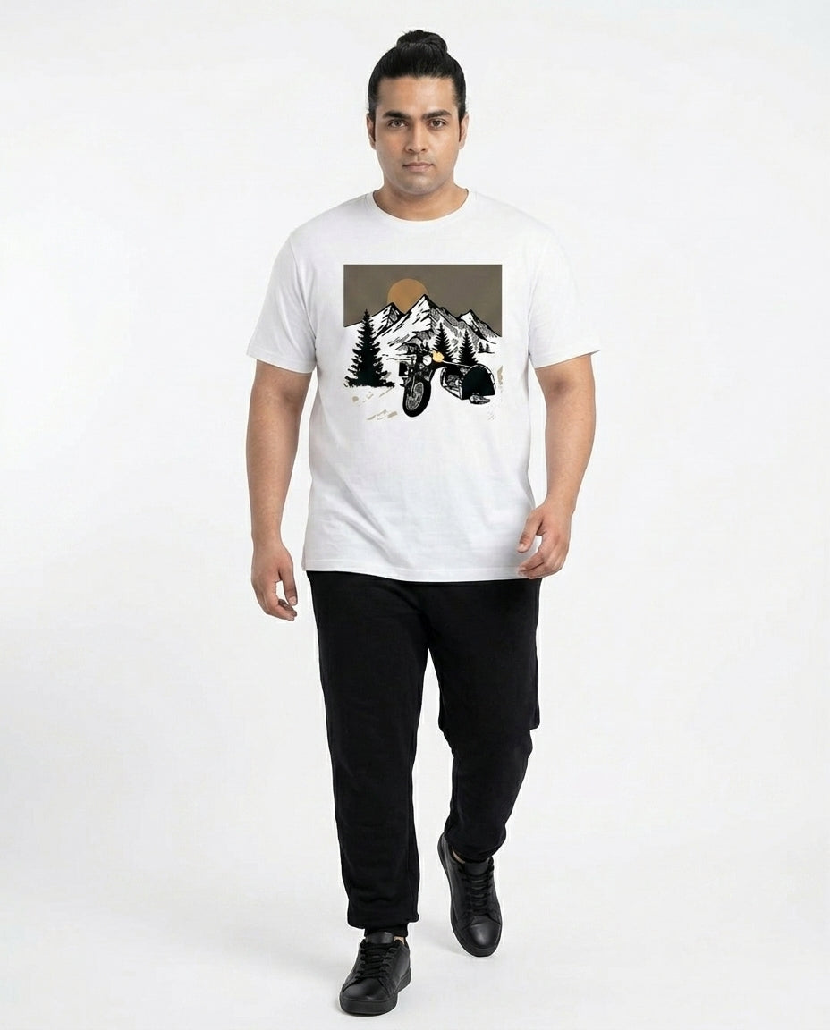 Mountain Life Plus Size Men Premium Tee
