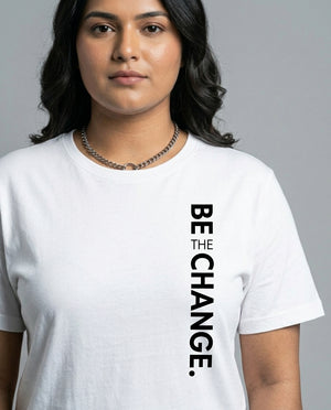 Be The Change Plus Size Women Premium Tee
