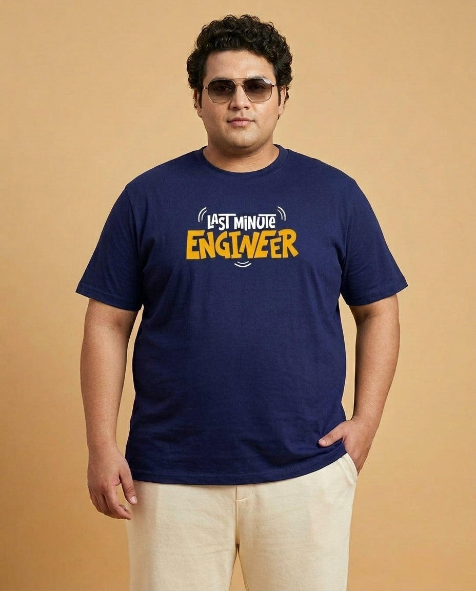 Last Minute Engineer Plus Size Men Premium Tee