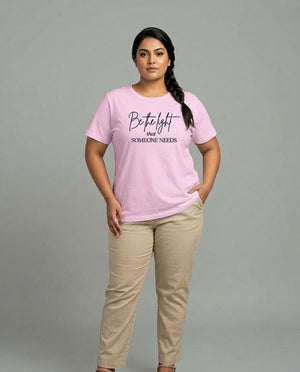 Be The Light Plus Size Women Premium Tee