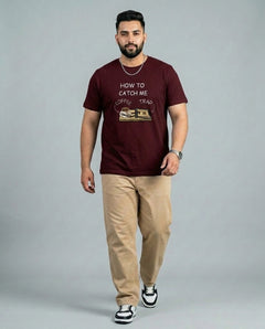 How To Catch me Plus Size Men Premium Tee