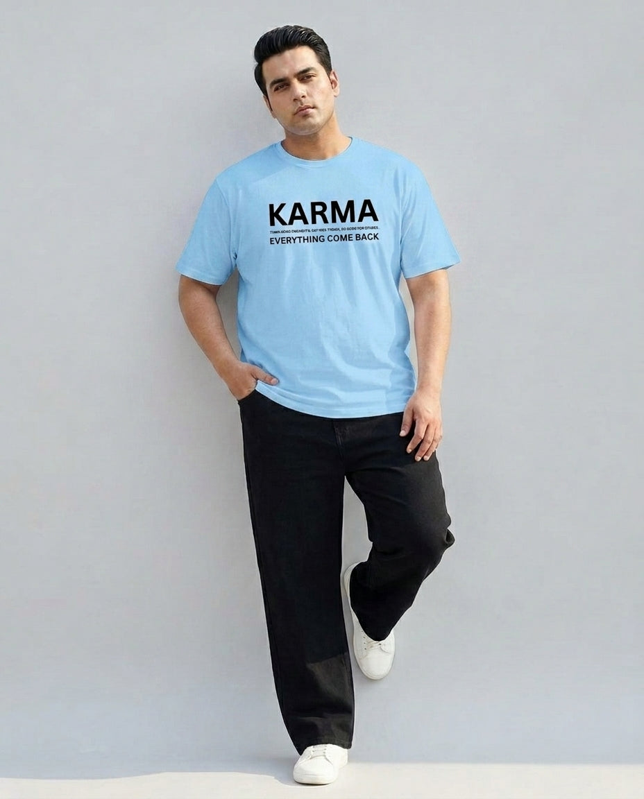 Karma Plus Size Men Premium Tee