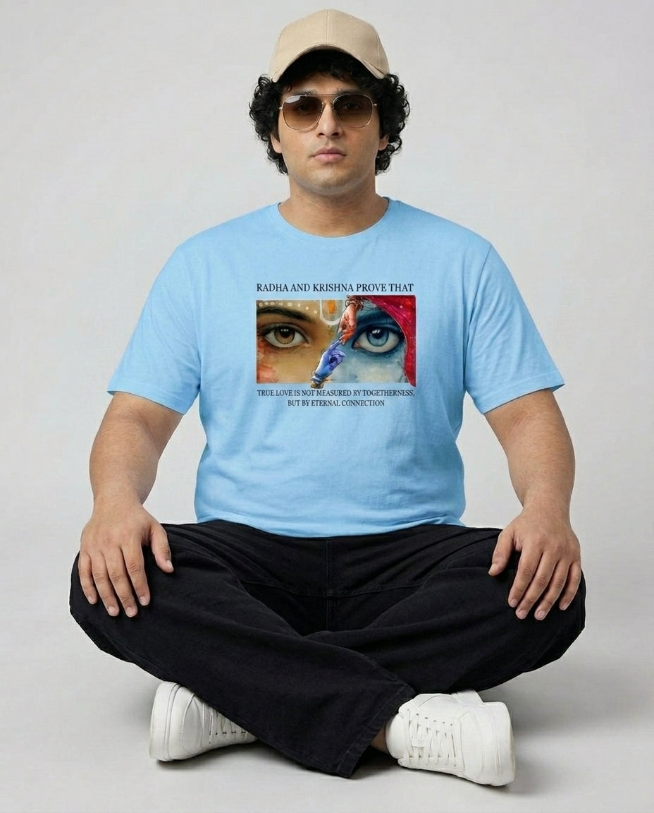 Radha Krishna Plus Size Men Premium Tee