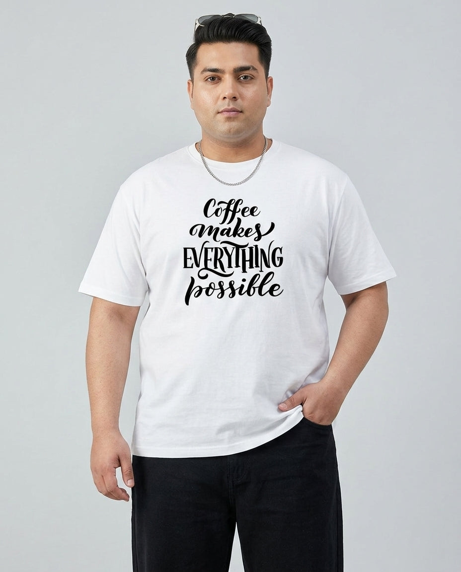 Coffee Makes Every things Plus Size Men Premium Tee