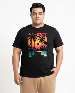 Sunset Plus Size Men Premium Tee