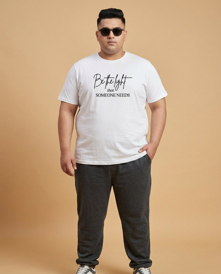 Be The Light Plus Size Men Premium Tee
