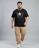 Life Happens, Coffee Helps Plus Size Men Premium Tee