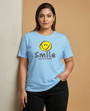 Smile Plus Size Women Premium Tee