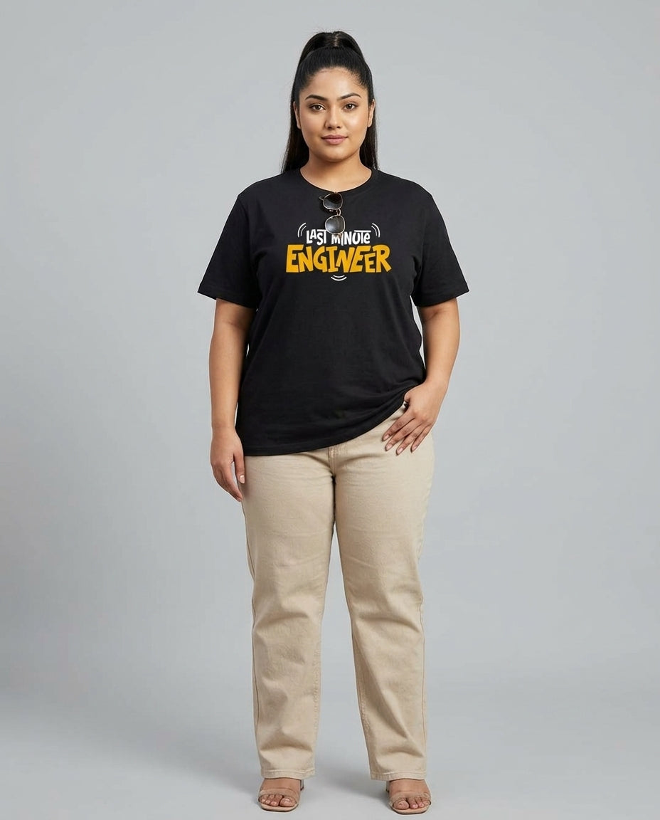 Last Minute Engineer Plus Size Women Premium Tee