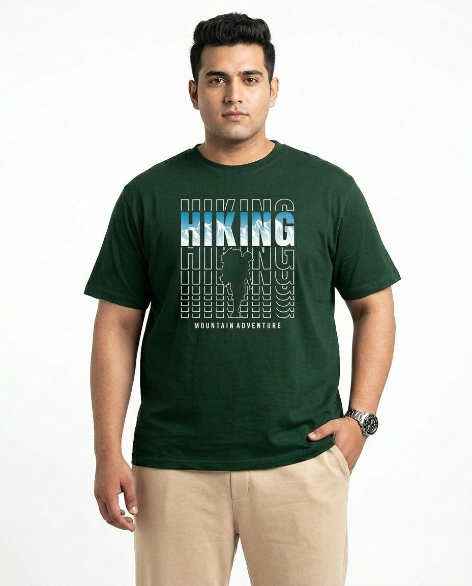 Hiking Plus Size Men Premium Tee