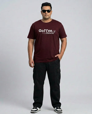 Coffee Mode Plus Size Men Premium Tee