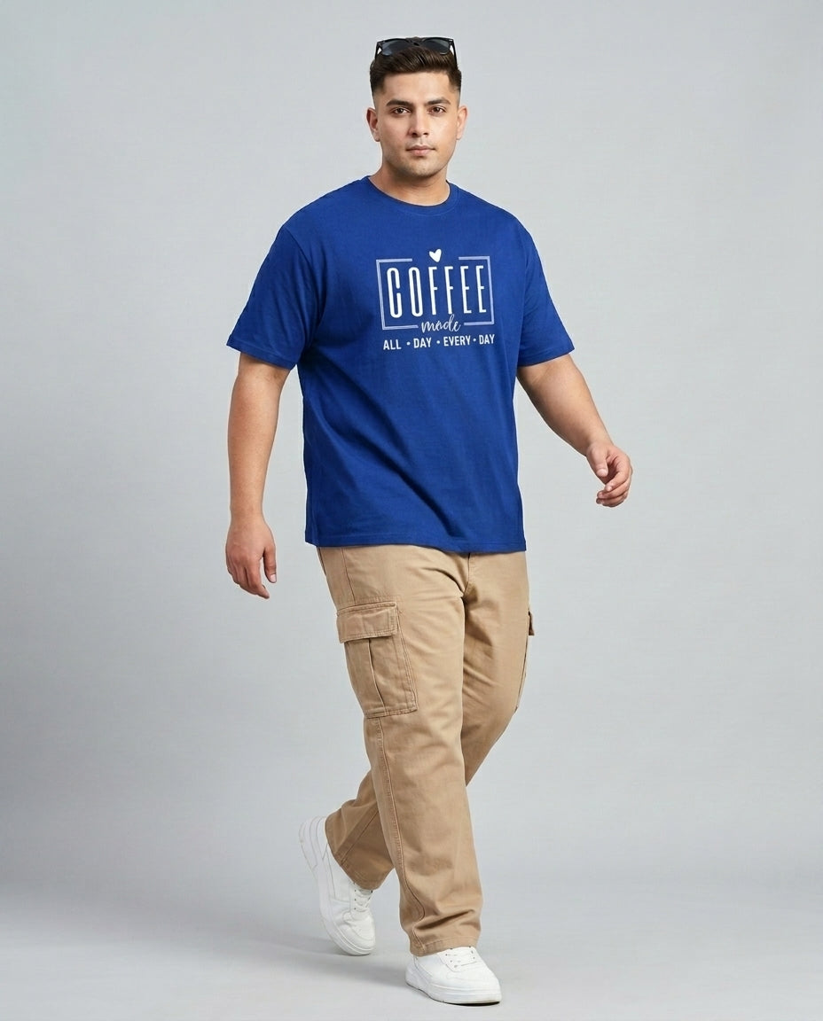 Coffee All Day Every Day Plus Size Men Premium Tee