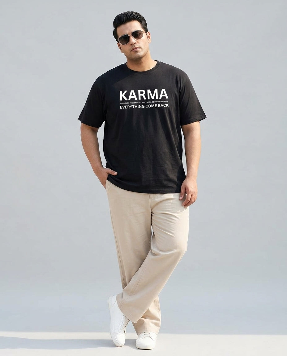 Karma Plus Size Men Premium Tee