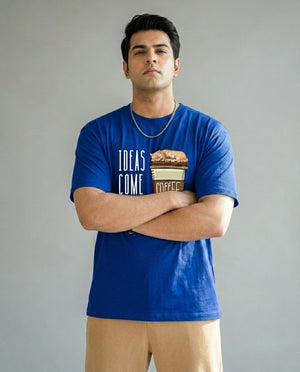 Ideas Come After Coffee Plus Size Men Premium Tee
