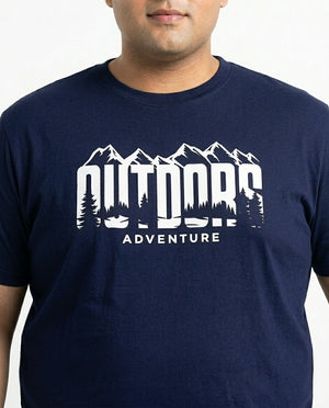 Outdoor Adventure Plus Size Men Premium Tee