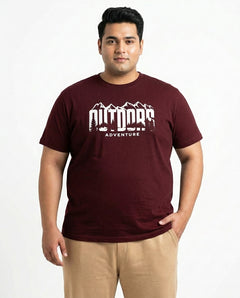 Outdoor Adventure Plus Size Men Premium Tee