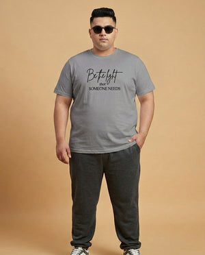 Be The Light Plus Size Men Premium Tee