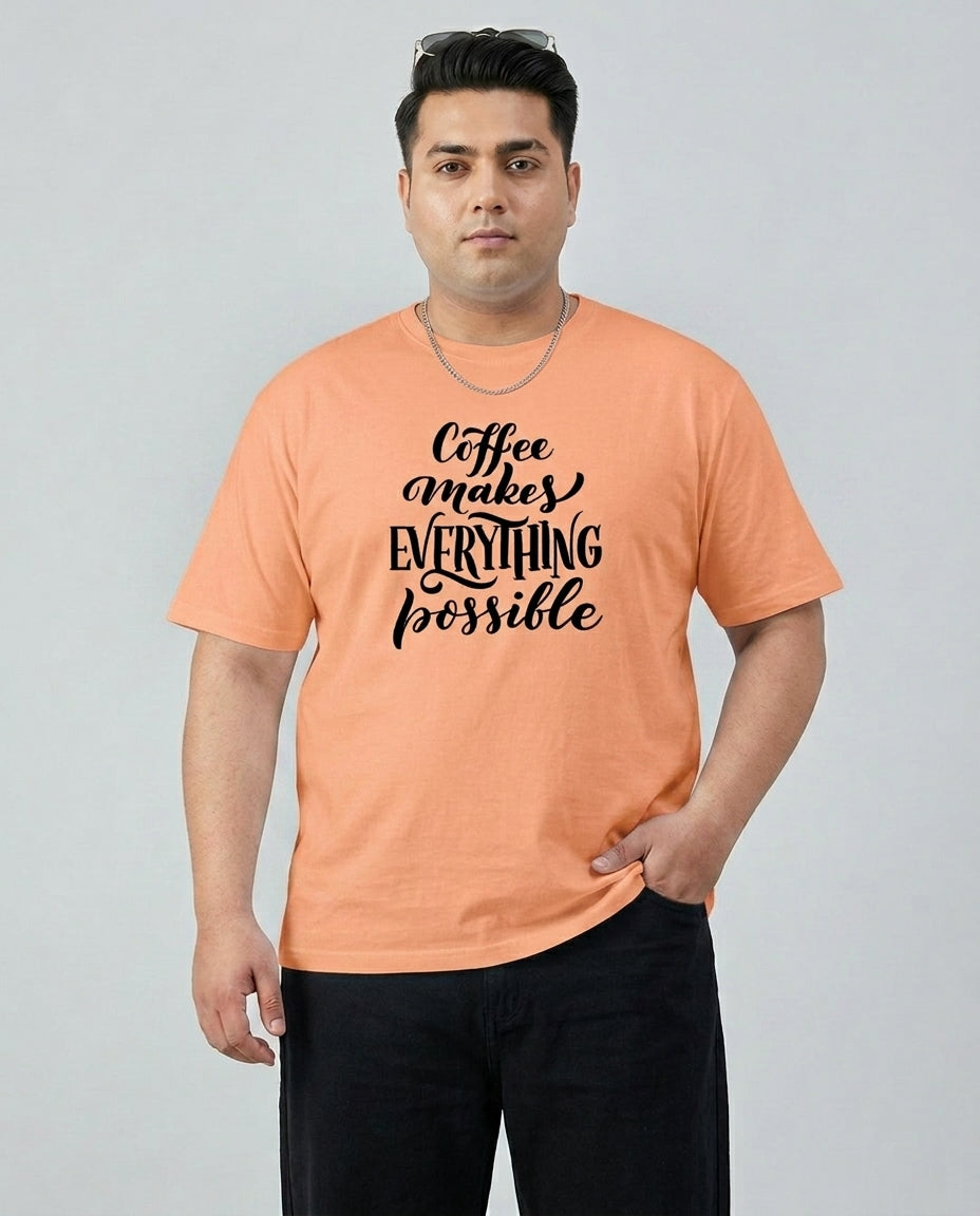 Coffee Makes Every things Plus Size Men Premium Tee