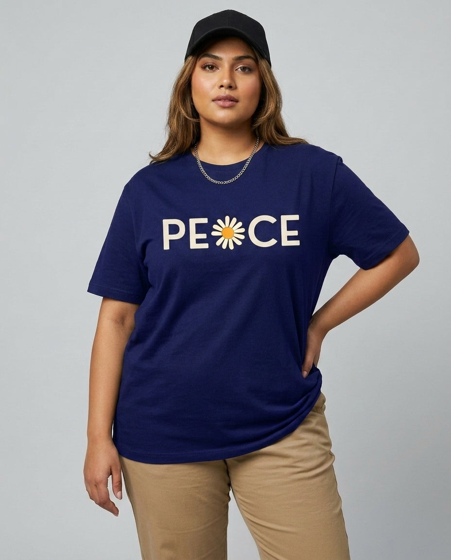 Peace Plus Size Women Premium Tee