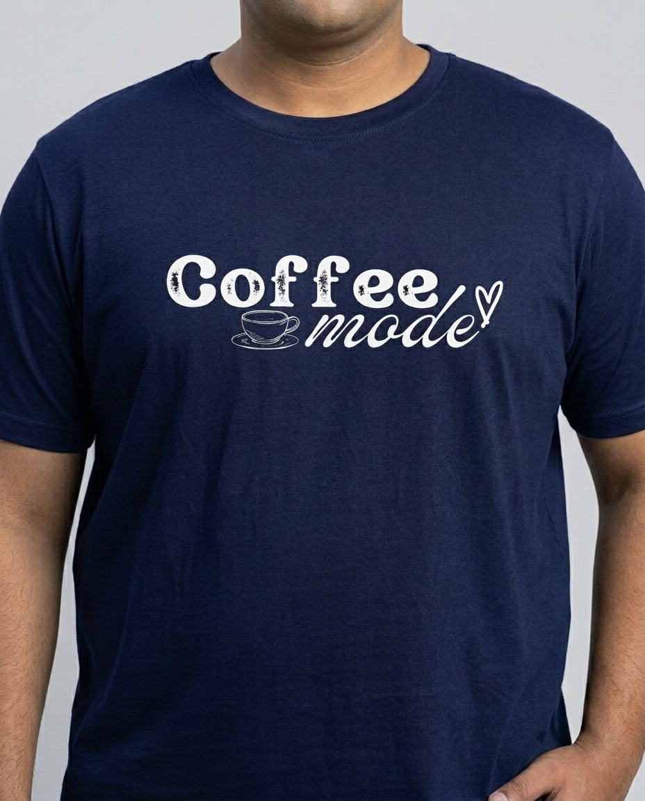 Coffee Mode Plus Size Men Premium Tee