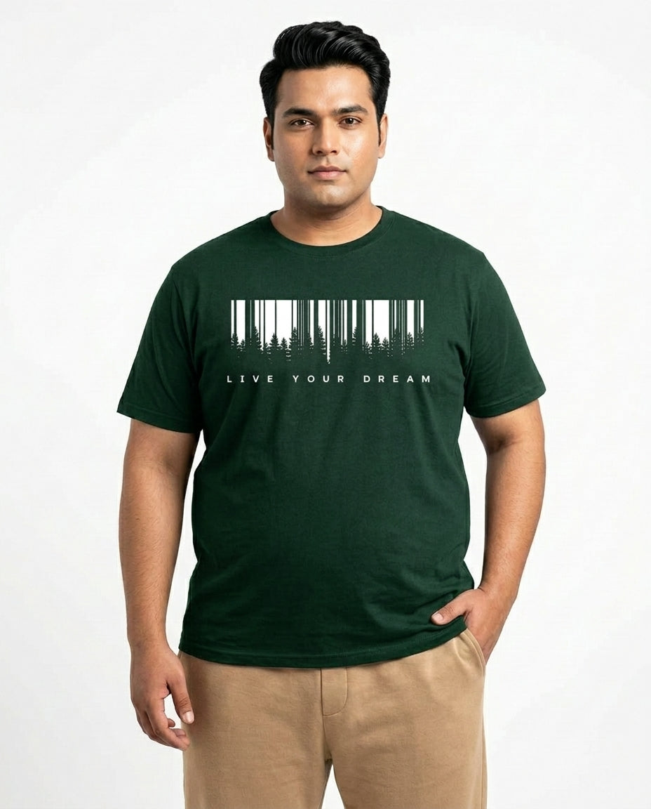 Live Your Dream Plus Size Men Premium Tee