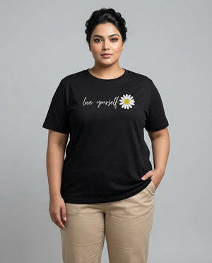 Love Yourself Plus Size Women Premium Tee