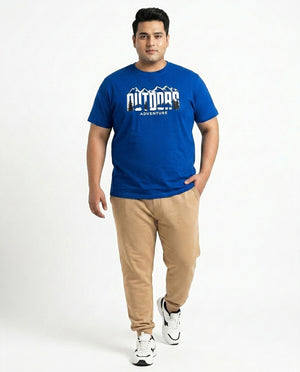 Outdoor Adventure Plus Size Men Premium Tee