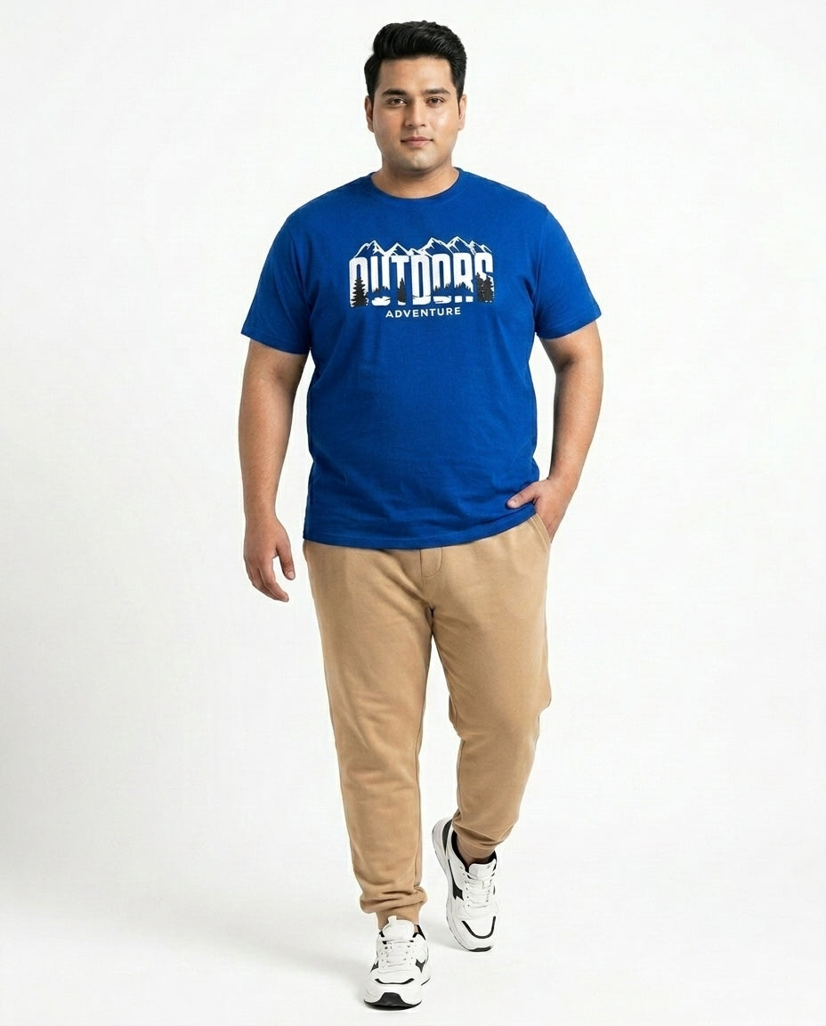 Outdoor Adventure Plus Size Men Premium Tee