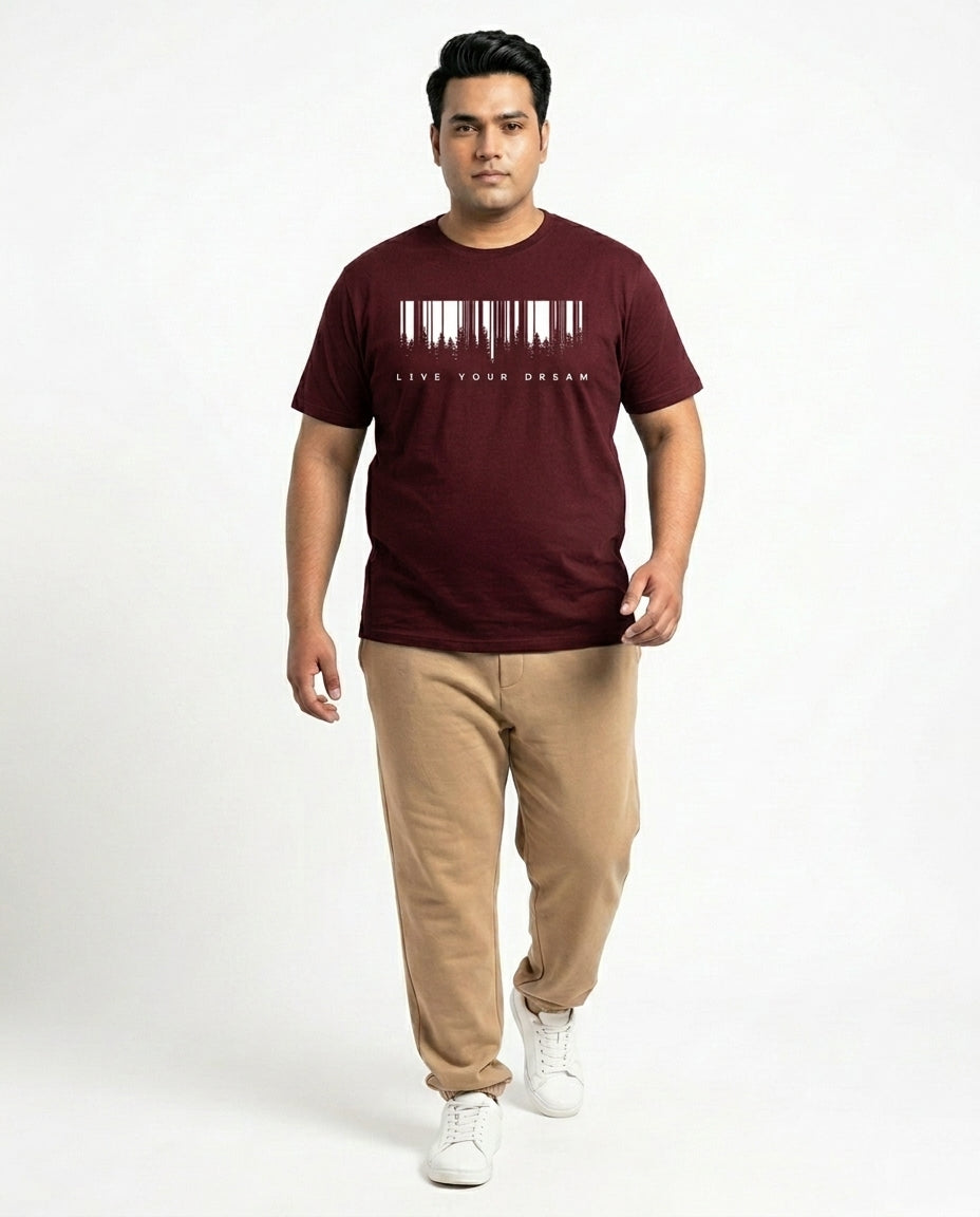 Live Your Dream Plus Size Men Premium Tee