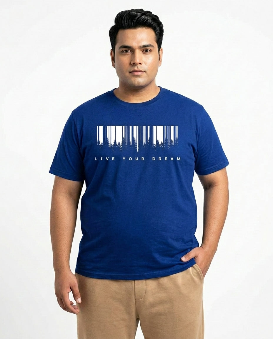 Live Your Dream Plus Size Men Premium Tee