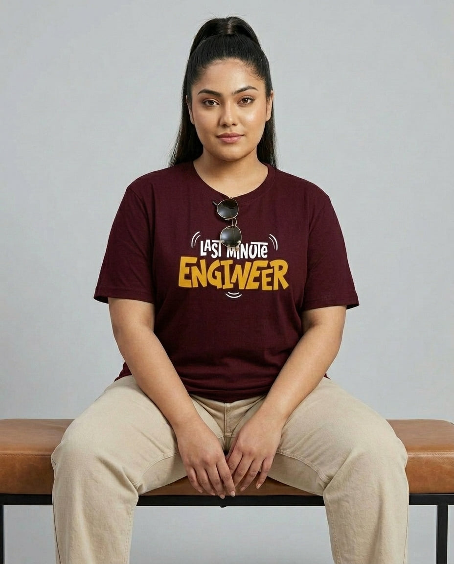 Last Minute Engineer Plus Size Women Premium Tee