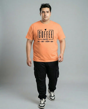Coffee All Day Every Day Plus Size Men Premium Tee