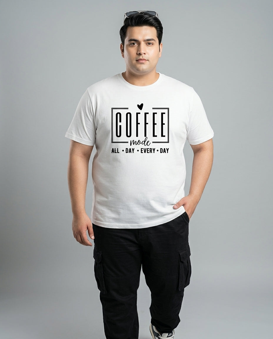 Coffee All Day Every Day Plus Size Men Premium Tee