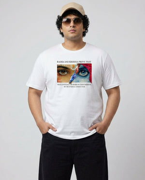 Radha Krishna Plus Size Men Premium Tee