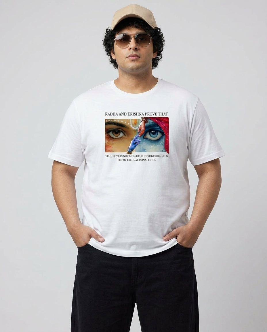 Radha Krishna Plus Size Men Premium Tee