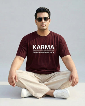 Karma Plus Size Men Premium Tee