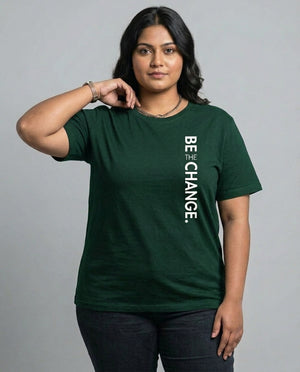 Be The Change Plus Size Women Premium Tee