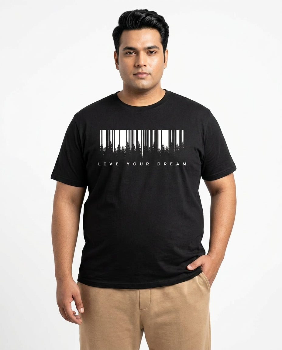 Live Your Dream Plus Size Men Premium Tee
