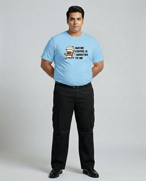 May Be Coffee Is Addicted To Me Plus Size Men Premium Tee