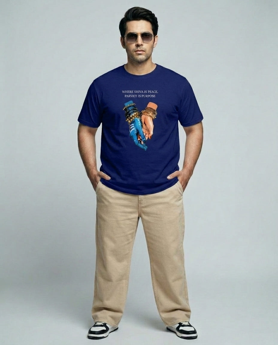 Where Shiva is peace Plus Size Men Premium Tee