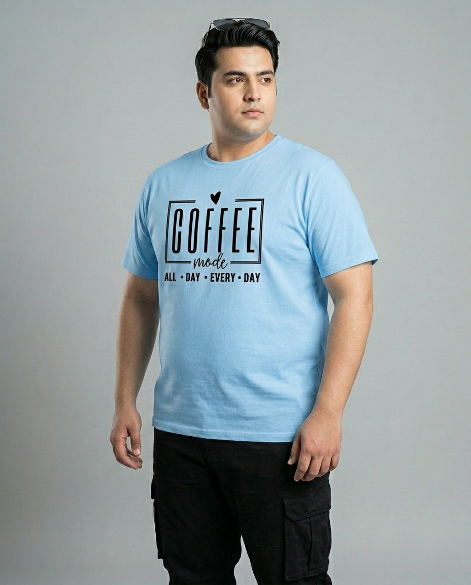 Coffee All Day Every Day Plus Size Men Premium Tee